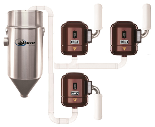 Cyclovac HD Unit Head, 2 in series and 1 parallel, with Stainless Steel Wave Separator
